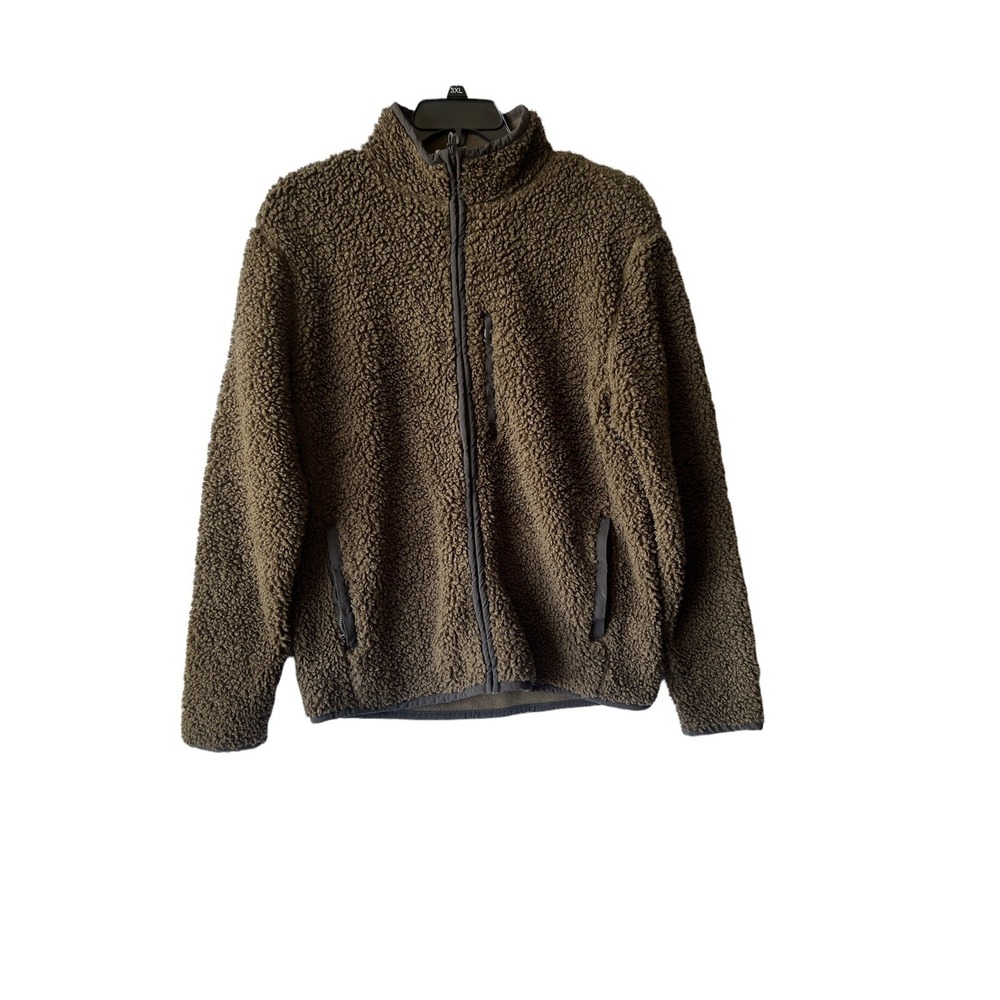 Abercrombie & Fitch sherpa Fleece Teddy size medium back hit Brown